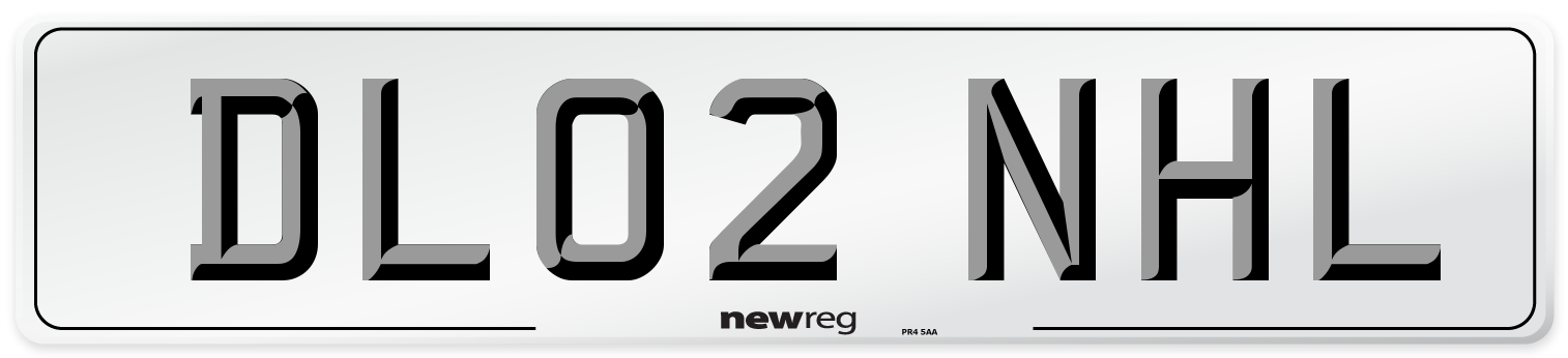 DL02 NHL Number Plate from New Reg